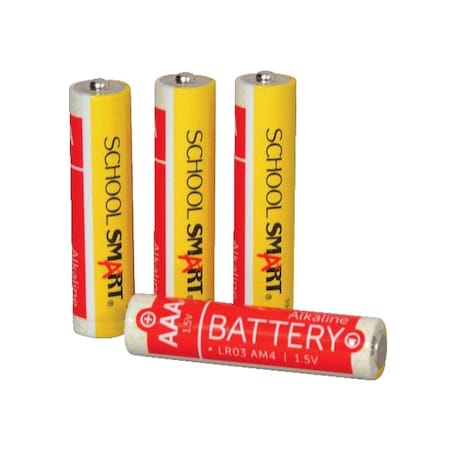 SCHOOL SMART Alkaline AAA Batteries, Pack of 12 PK 084987
